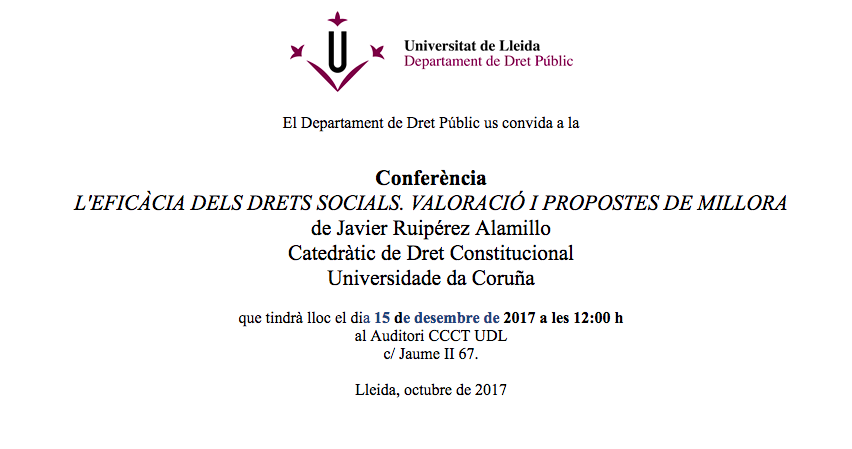 EFICÀCIA DELS DRETS SOCIALS