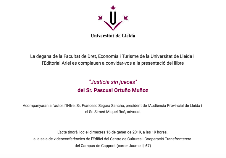 Justicia sin jueces