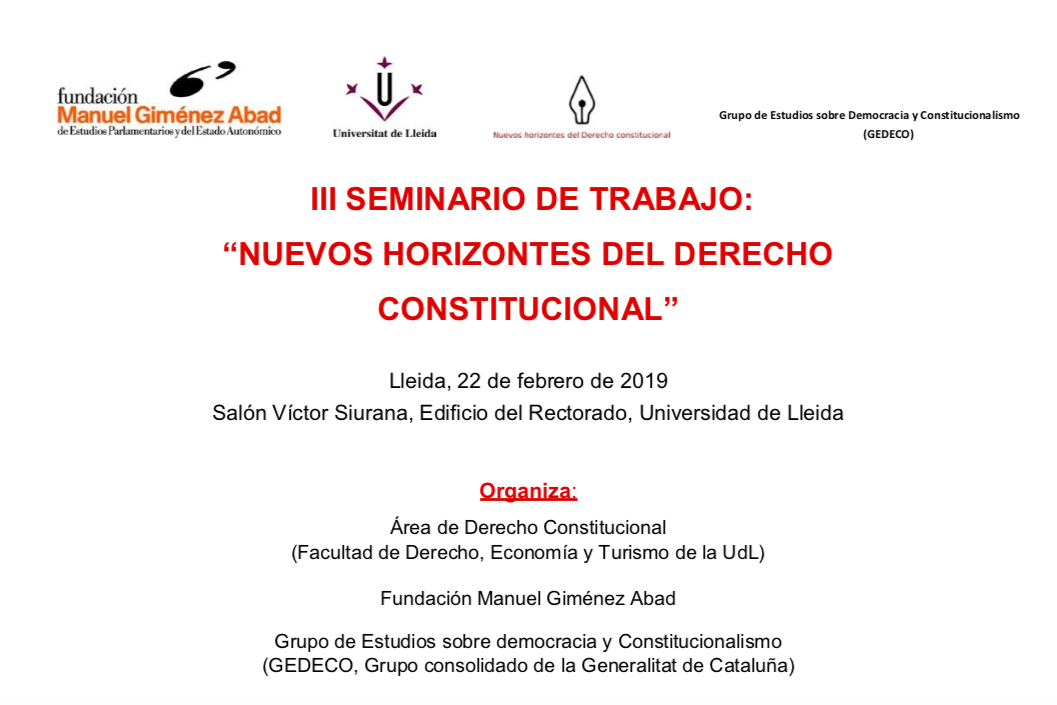 Seminario de trabajo derecho Constitucional