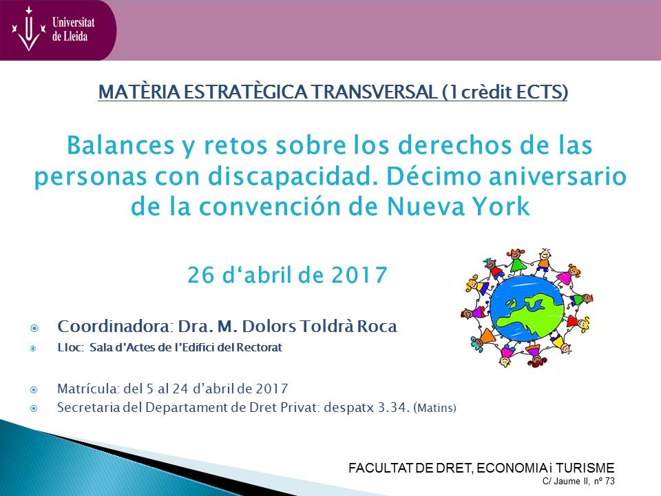 Materia transversal balances