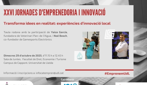 Taula rodona 29.10.2025 - XXVI Jornades Emprenedoria i Innovacio